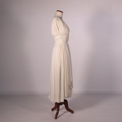 #vintage #abbigliamentovintage #abitivintage #vintagemilano #modavintage ,Abito Da Cocktail Vintage Bianco Panna