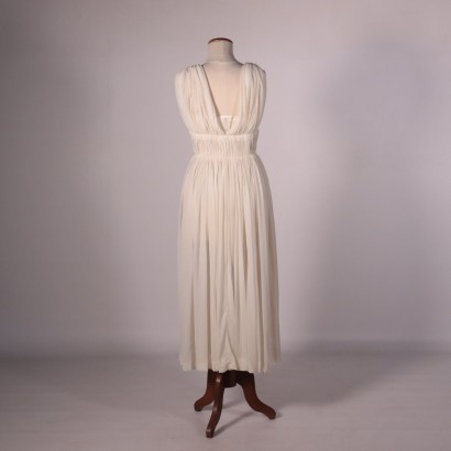 #vintage #appigliamentovintage #abitivintage #vintagemilano #modavintage, vestido de cóctel vintage blanco crema
