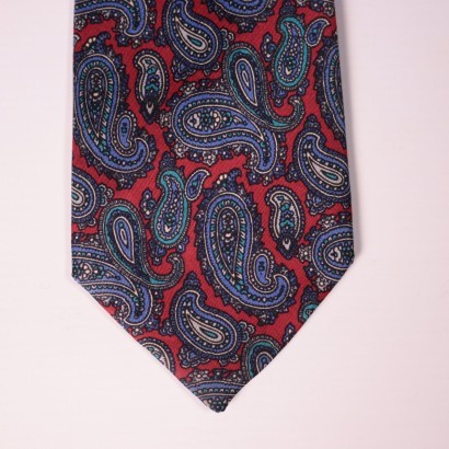 Vintage Red and Blue Gucci Tie Silk Italy