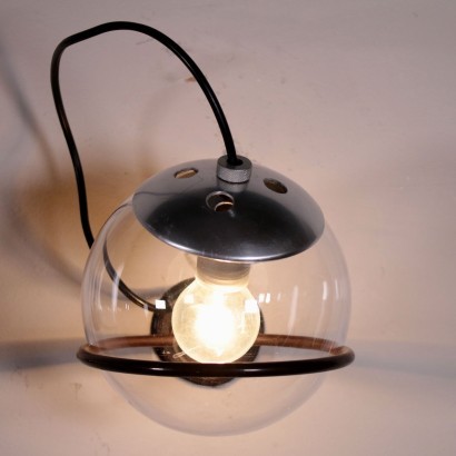 Lamp, Metal and Glass, Italy 1960s Gino Sarfatti for Arteluce