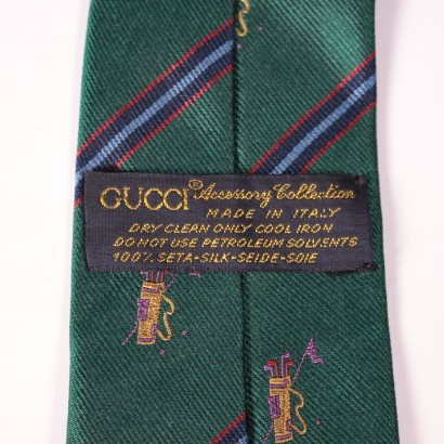 Cravate Gucci Vintage Vert
