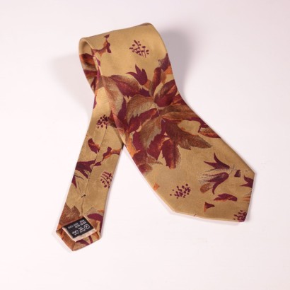 Vintage Valentino Silk Tie with Flowers Italy
