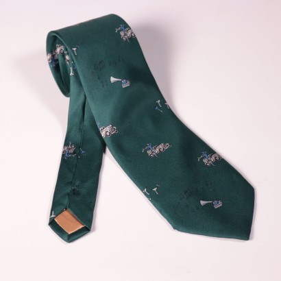 Vintage Giorgio Armani Green Silk Tie Italy