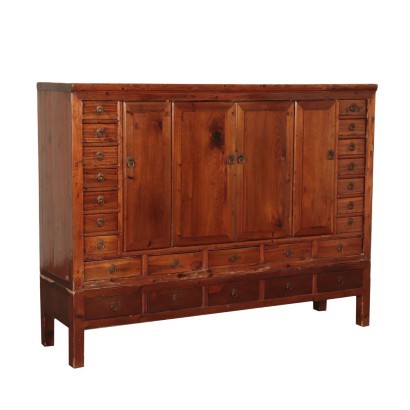 Oriental Cupboard, Exotic Wood, Orient, 20th Century