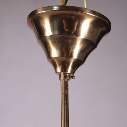 Lamp, Brass and Glass, Italy 1950s Italian Prodution