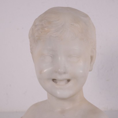 Bust Of A Child Marble Italy 19th 20th Century