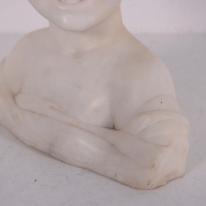 Bust Of A Child Marble Italy 19th 20th Century