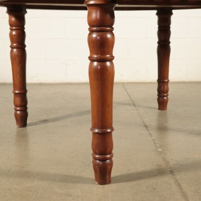 Extendable Table Walnut Elm Italy Mid 19th Century
