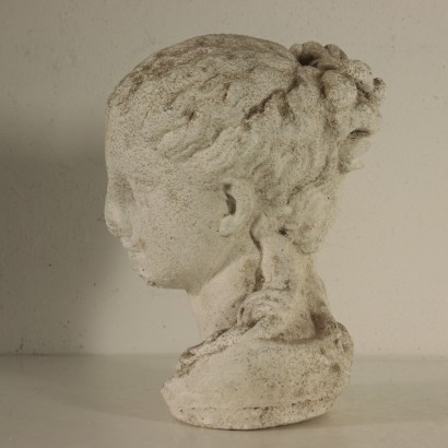 Female Figure Head Cement Paste Italy Early '900