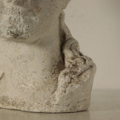 Female Figure Head Cement Paste Italy Early '900