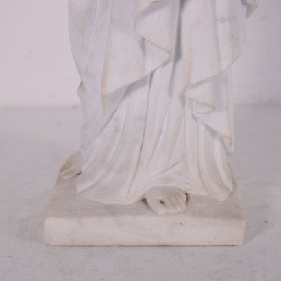 Mary The Help Of Christians Marble Sculpture Italy First Half '900