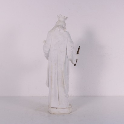 Mary The Help Of Christians Marble Sculpture Italy First Half '900