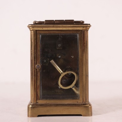 Travel Clock Gilded Bronze 19th Century