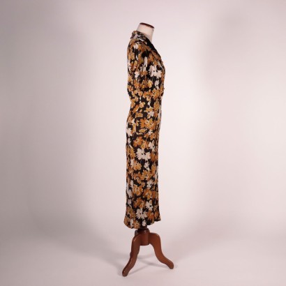 Robe Vintage Tissu Taille 38 Italie Années 1950-1960