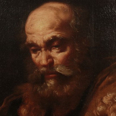 Attributed to Monsù Bernardo Oil on Canvas Northern Europe 17th Centur
