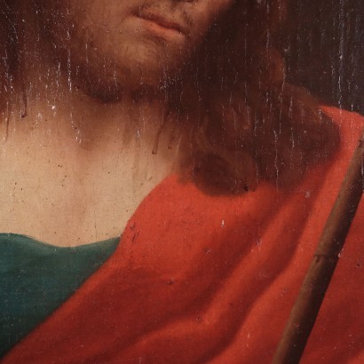 Ecce Homo Oil On Canvas Applied On Panel 17th Century