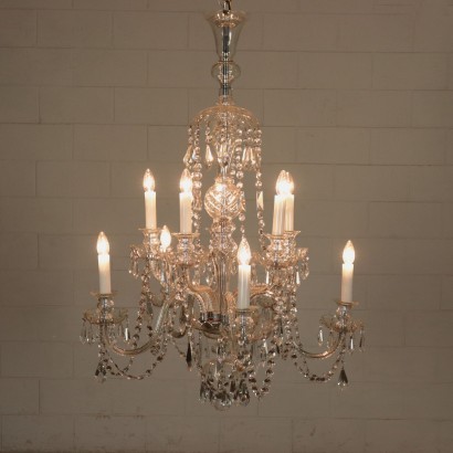 Crystal Chandelier Italy 20th Century