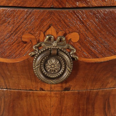 Antiquitäten, Nachttisch, antiker Nachttisch, antiker Nachttisch, antiker italienischer Nachttisch, antiker Nachttisch, neoklassischer Nachttisch, Nachttisch aus dem 19. Jahrhundert