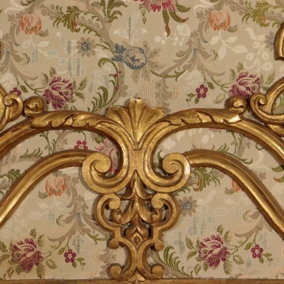 Eclectic Neo-Baroque Big Bed Italy 19th Century
