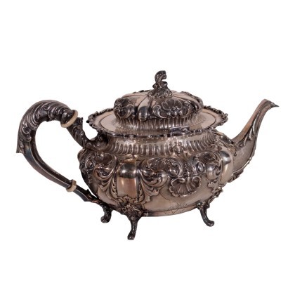 P. Arioli Teapot Silver Italy XX Century