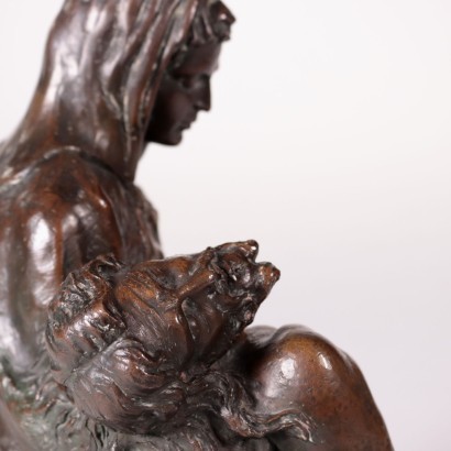 \\\"La Pietà\\\" par Tommaso Campajola Bronze - Italie XX Siècle.