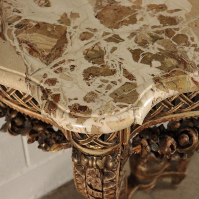 Neoclassical Style Drop Shaped Console Italy 20th Century