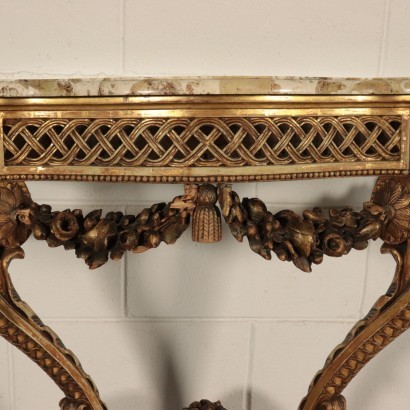 Neoclassical Style Drop Shaped Console Italy 20th Century