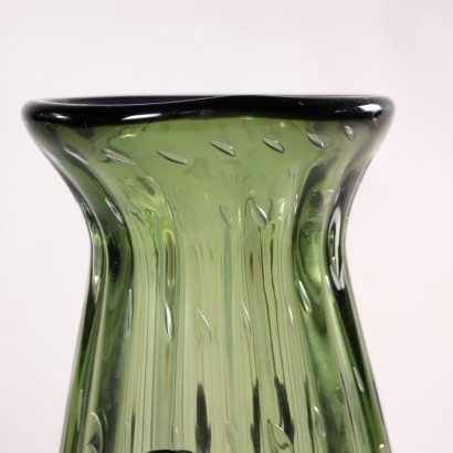 Glass Vase Murano Italy 1980s Murano Manufacture
