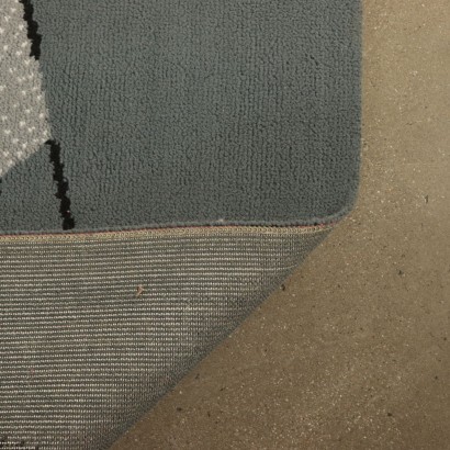 Vintage Geometrical Carpet Wool Italy