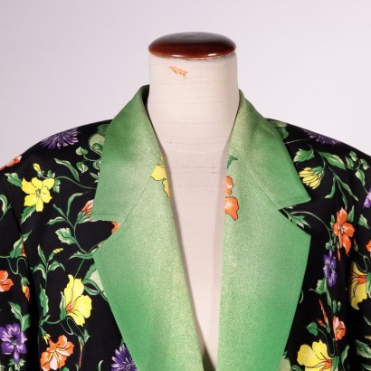 Versace Vintage Jacket Acetate and Silk Italy 1990s