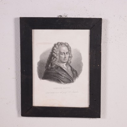 Serie of 80 Engravings with Portraits of Famous People 19th Century