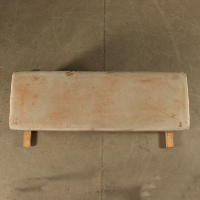 Gymnastic Bench Pine Foam and Leather Italy 1960s Italian Prodution