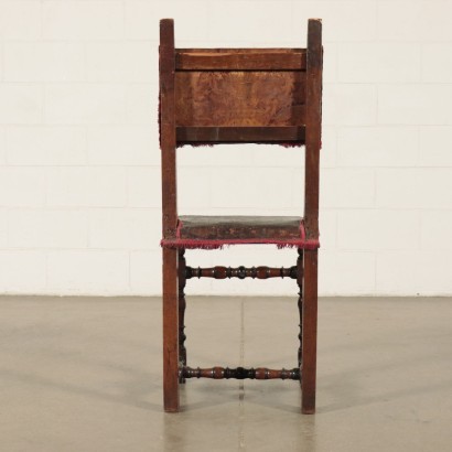 antik, Stuhl, antike Stühle, antiker Stuhl, antiker italienischer Stuhl, antiker Stuhl, neoklassizistischer Stuhl, Stuhl des 19. Jahrhunderts, Gruppe von vier Barockstühlen