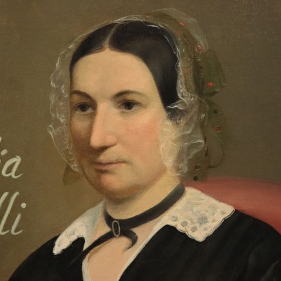 Portrait Of Giulia Negri Oil On Canvas About 1850