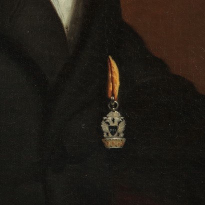 Portrait Of Gaetano Negri Oil On Canvas First Quarter 19th Century