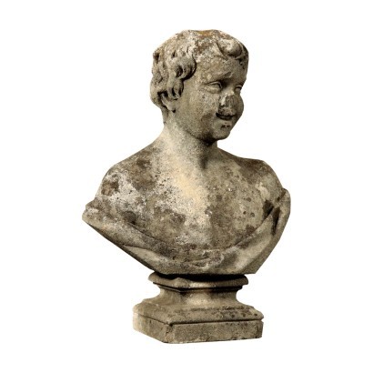 Baroque Garden Bust Vicenza Stone Italy Mid 18th Century