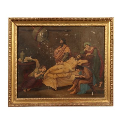 Seneca's Death Oil on Canvas 19th Century