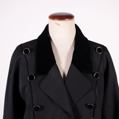 Vintage Jacket Skirt Set Karl Lagerfeld Wool Velvet Paris France 1990s