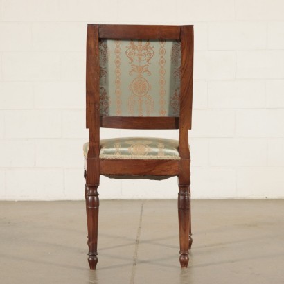 Antik, Stuhl, antike Stühle, antiker Stuhl, antiker italienischer Stuhl, antiker Stuhl, neoklassischer Stuhl, Stuhl des 19. Jahrhunderts, Gruppe von acht neoklassischen Stühlen