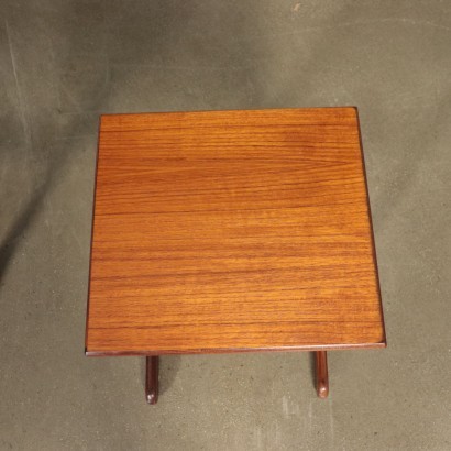 Small Tables Teak Veneer England 1960s