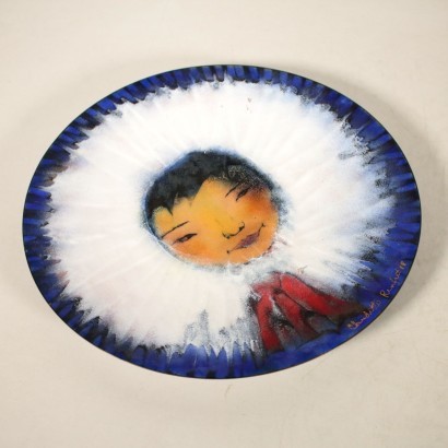 60s-70s Decorated Plate