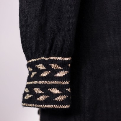 Vintage Yves Saint Laurent Wool Dress Paris France 1970s