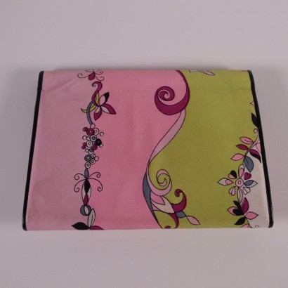 Vintage Emilio Pucci Purse Leathe and Fabric Florence Italy 1980s