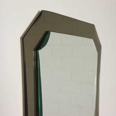 Mirror Mirrored Glass Smoked Glass Italy 1960s