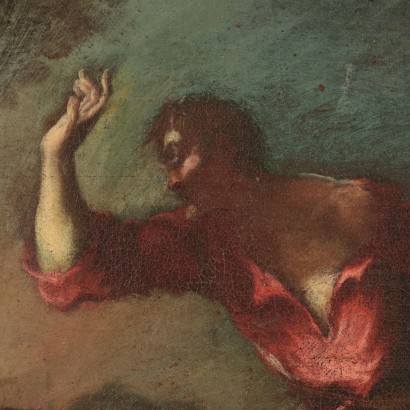 Mythological Scene Oil On Canvas Neapolitan School 17th Century