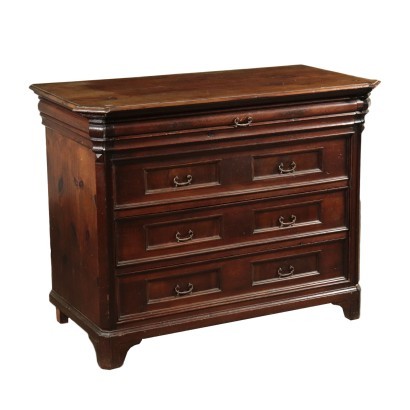 North European Chest of Drawers Cherry and Pine 19th Century