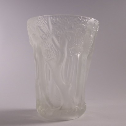 Glass Vase Mid 20th Century