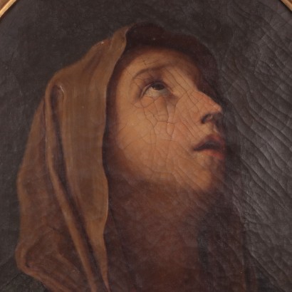 Virgin In Prayer Oil On Canvas Early '800