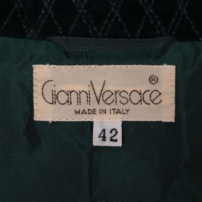 Versace Vintage Smaragdgr&#252;ne Jacke