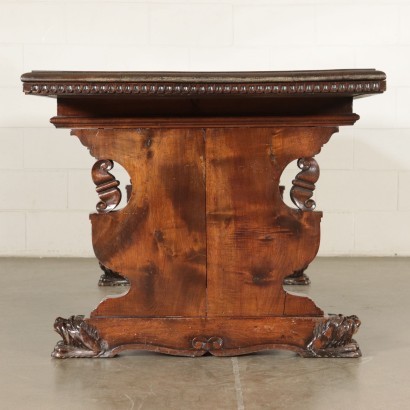 Neo-Renaissance Style Table Walnut Italy 20th Century